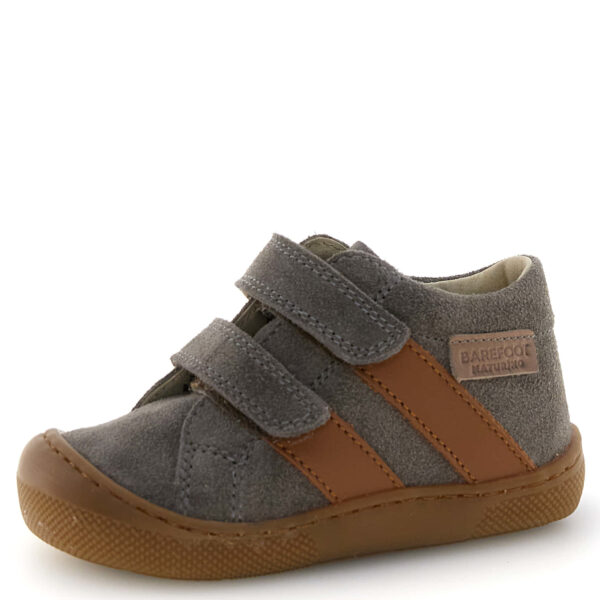 Dziecięce półbuty skórzane Naturino Sabby Barefoot 0012019027.02.4D51 w kolorze Mud Cognac