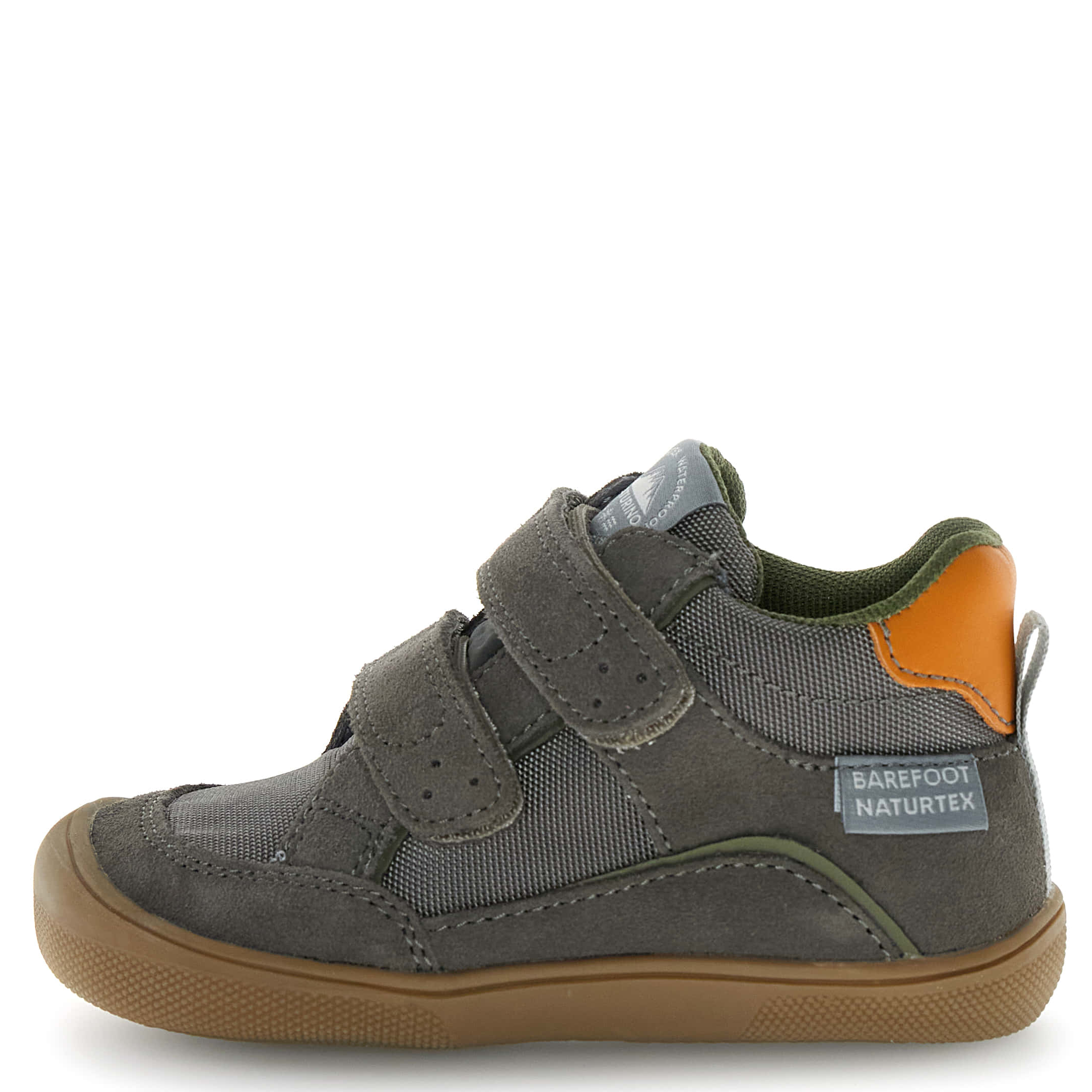 Szare trzewiki dziecięce Naturino Kesy Barefoot Naturtex 0012019431.01.1B80