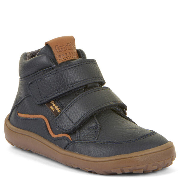 Froddo Wodoodporne ocieplane Trzewiki Barefoot Tex Autumn Leather Dark Blue