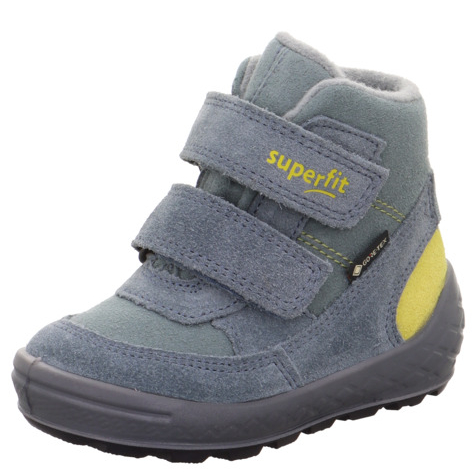 Śniegowce Dziecięce Superfit Groovy 2.0 Blau/Gelb 1-106319-8020 – Zimowe Buty z Membraną Gore-Tex