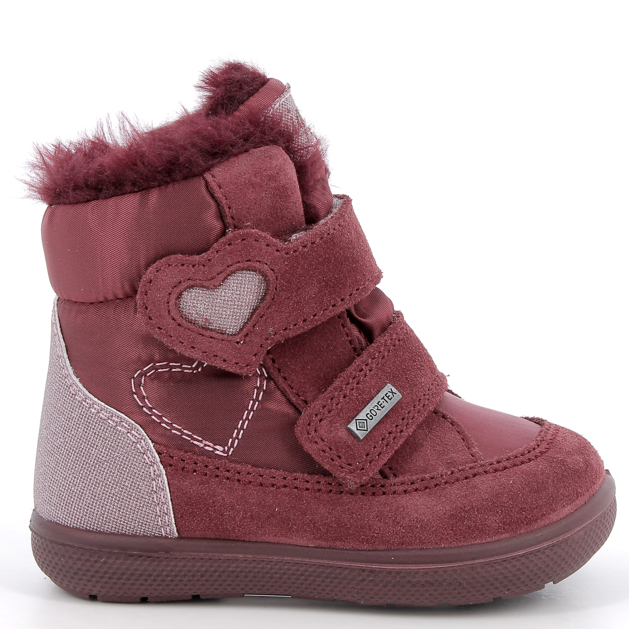 Śniegowce Dziecięce Primigi Gore-Tex 2350022 Bordowy – Zimowe Buty Ocieplane z Serduszkiem - obrazek 2