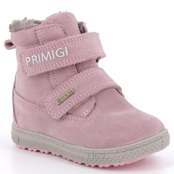 Różowe ocieplane trzewiki dziewczęce Primigi 2352911 z membraną Gore-Tex Wool