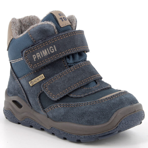 Granatowe ocieplane śniegowce chłopięce Primigi 2363100 z membraną Gore-Tex