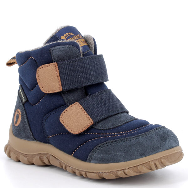 Granatowe ocieplane śniegowce chłopięce Primigi 2365100 z membraną Gore-Tex