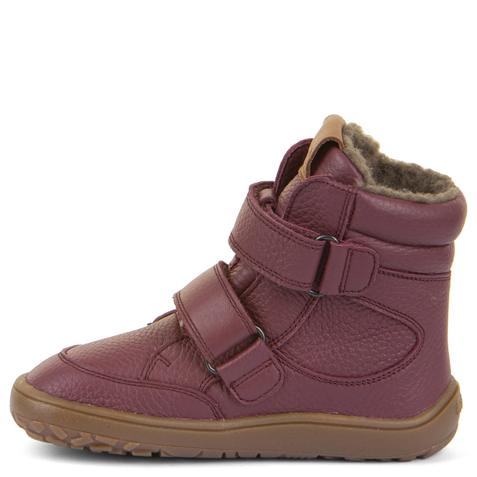 Śniegowce Dziecięce Froddo Barefoot Tex Wool G3160246-6 Bordowe z Membraną i Wełną - obrazek 3