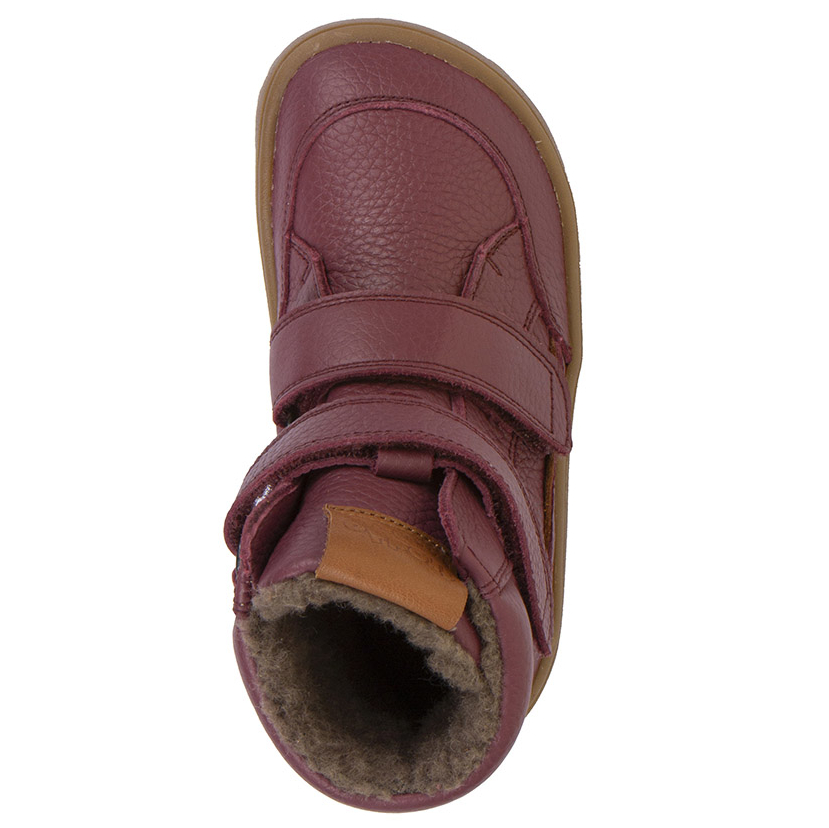 Śniegowce Dziecięce Froddo Barefoot Tex Wool G3160246-6 Bordowe z Membraną i Wełną - obrazek 6