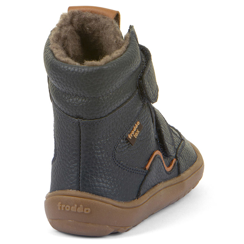 Śniegowce Dziecięce Froddo Barefoot Tex Wool G3160246 Dark Blue z Membraną i Wełną - obrazek 5