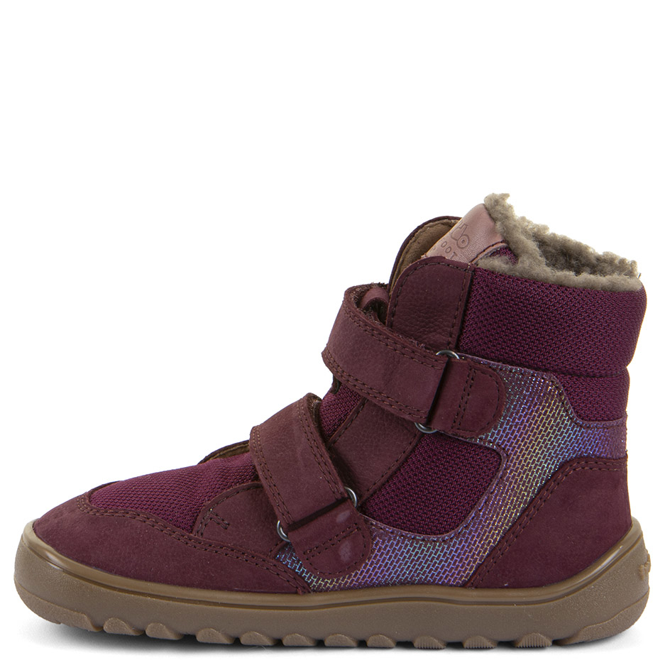 Śniegowce Dziecięce Froddo Barefoot Up Hill Wool G3160262-11 Bordowe z Membraną i Wełną - obrazek 3