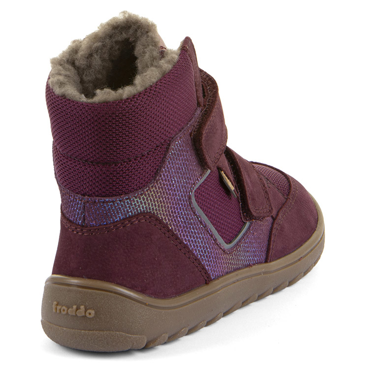 Śniegowce Dziecięce Froddo Barefoot Up Hill Wool G3160262-11 Bordowe z Membraną i Wełną - obrazek 5