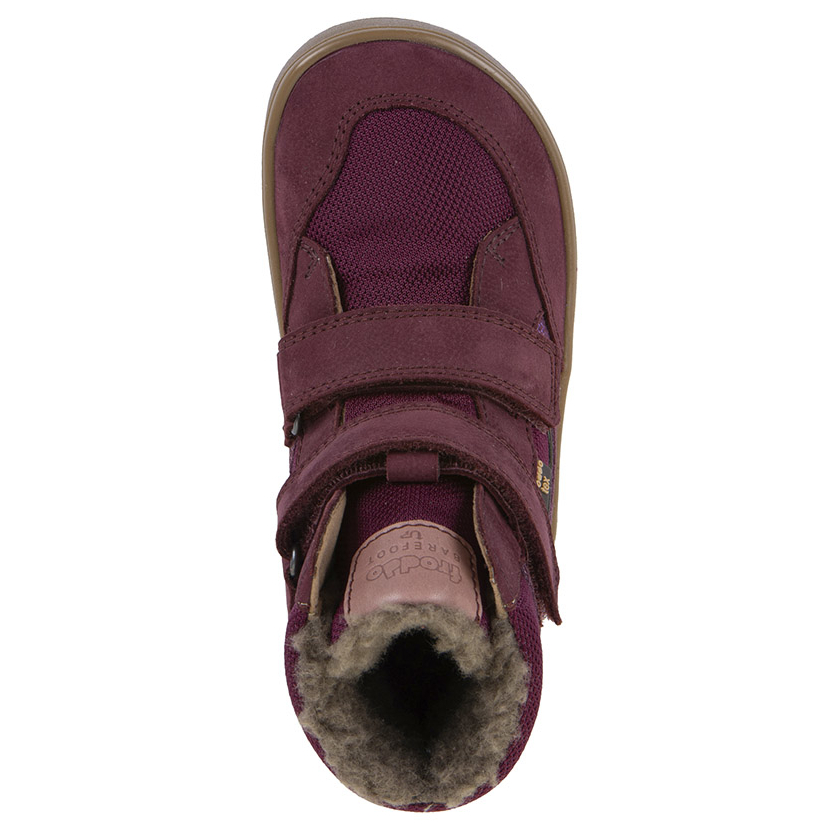 Śniegowce Dziecięce Froddo Barefoot Up Hill Wool G3160262-11 Bordowe z Membraną i Wełną - obrazek 6
