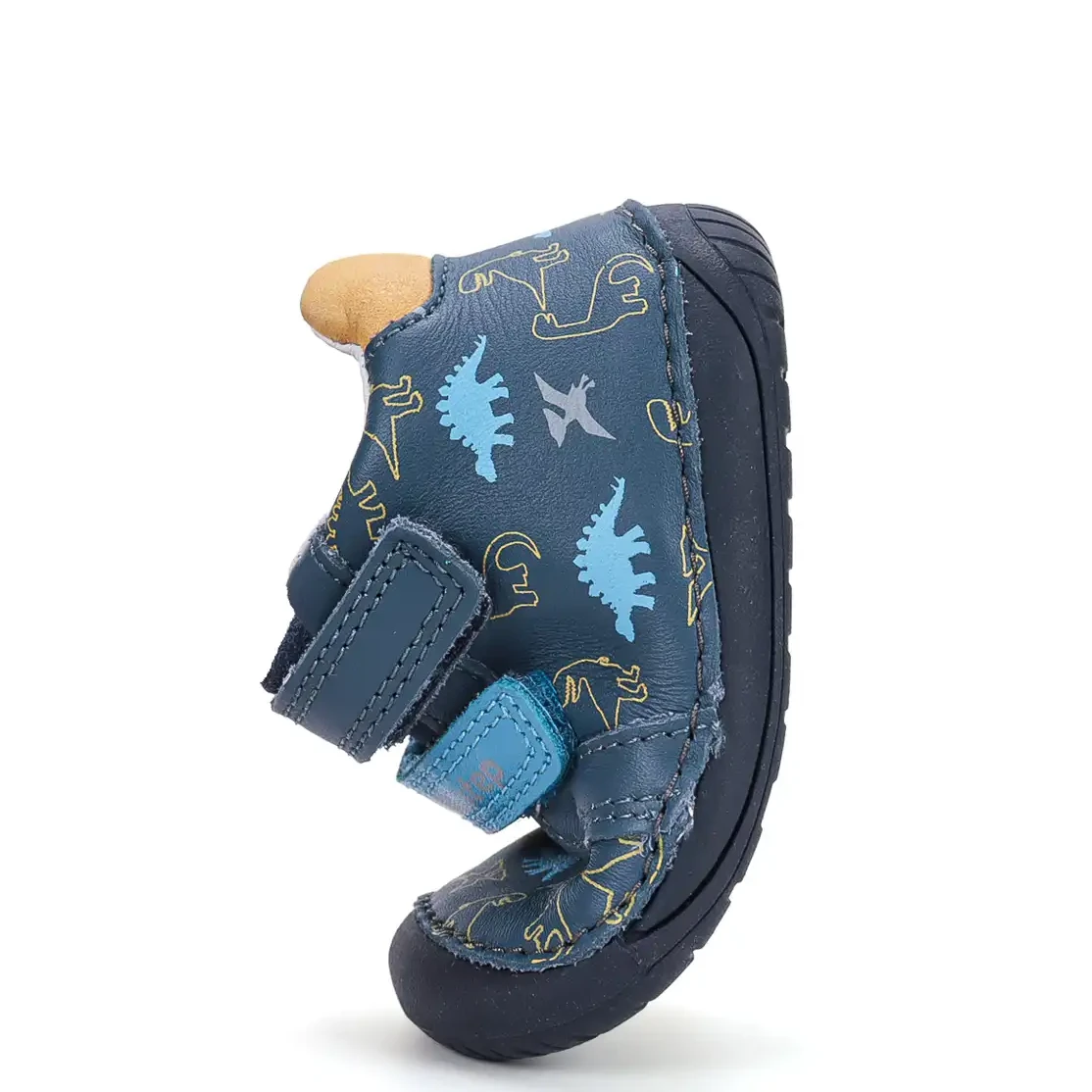 Półbuty Skórzane DD Step Barefoot Royal Blue S070-62594B – Niebieskie Buty z Dinozaurami - obrazek 8