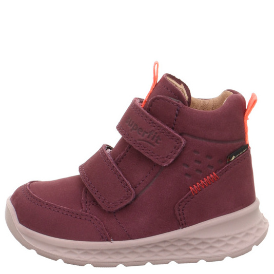 Trzewiki Dziecięce Superfit Breeze Rot/Orange 1-000367-5020 – Ocieplane Buty z Membraną Gore-Tex - obrazek 3