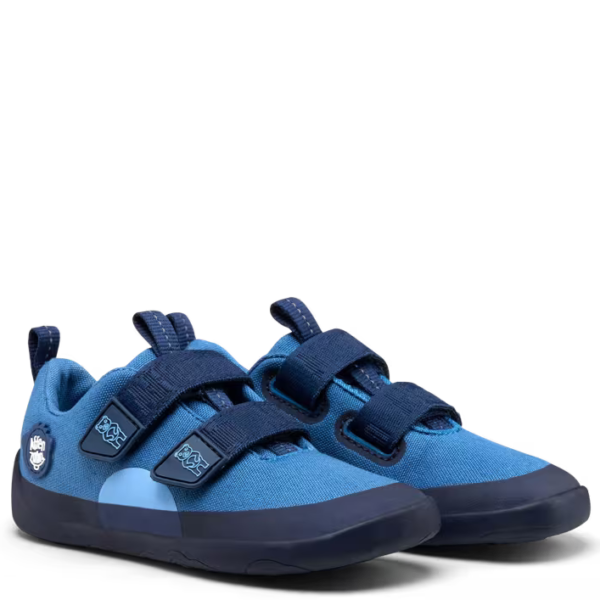 Affenzahn lekkie snekaersy barefoot Cotton Lucky Bear Blue