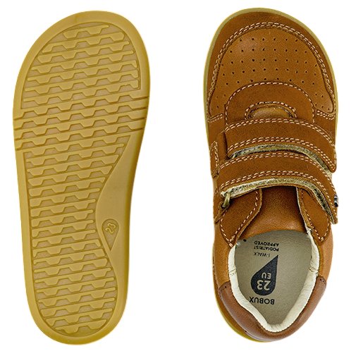 BOBUX skórzane buty sportowe Riley Caramel+Toffee - obrazek 3