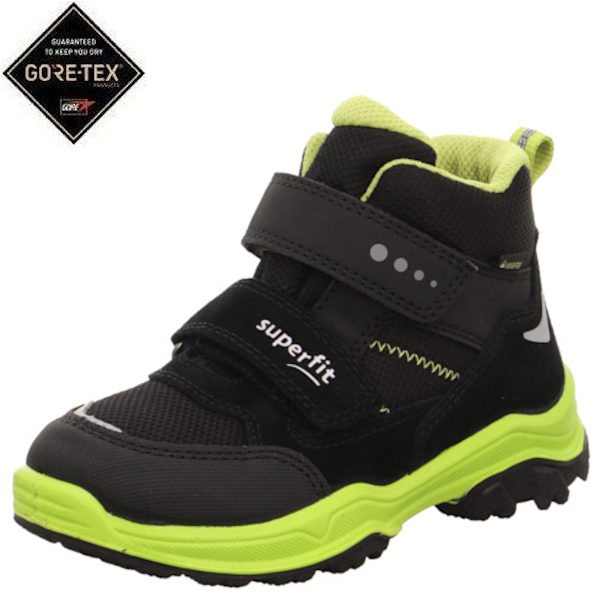 Superfit ocieplane buty sportowe Jupiter Schwarz/Hellgrun