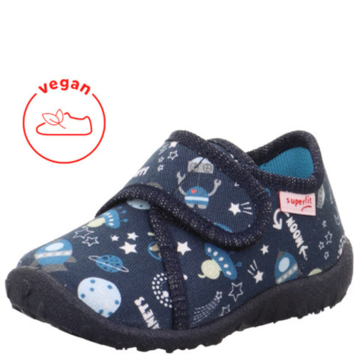 Superfit miękkie kapcie SPOTTY w kosmiczne wzory