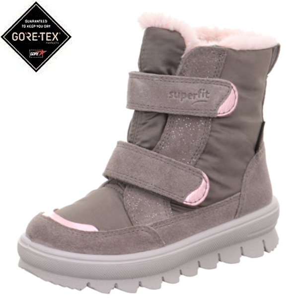 Superfit dziewczęce buty zimowe z membraną GoreTex Grau/Rosa