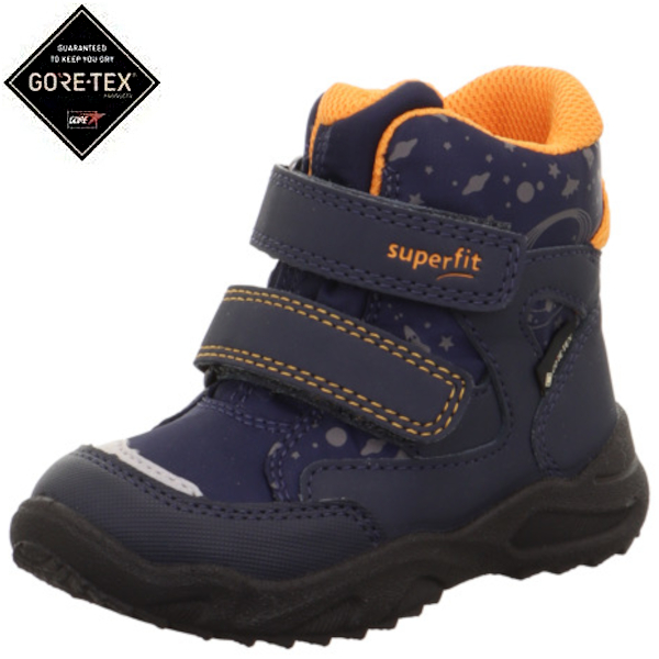 Superfit buty zimowe Glacier Blau/Orange z membraną GoreTex