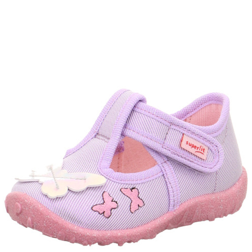 Kapcie Superfit dla dziewczynki SPOTTY Lila