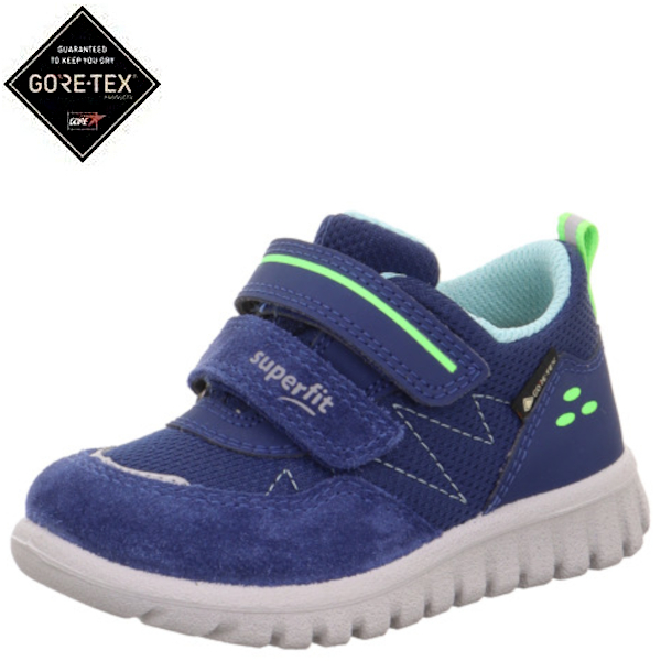 Superfit lekkie nieprzemakalne buty sportowe SPORT7 MINI Blau/Hellgrun