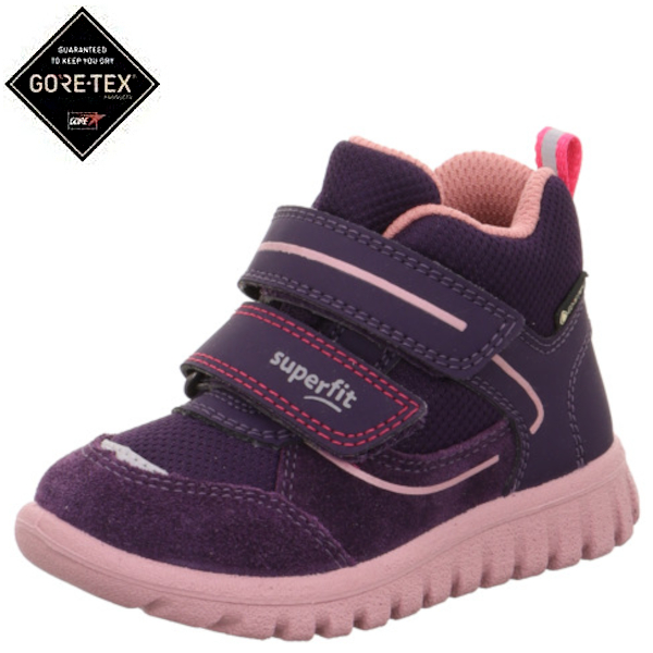 Superfit ocieplane buty sportowe z membraną GoreTex Sport7 Mini Lila/Rosa