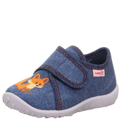 Superfit miękkie kapcie SPOTTY Blau z liskiem