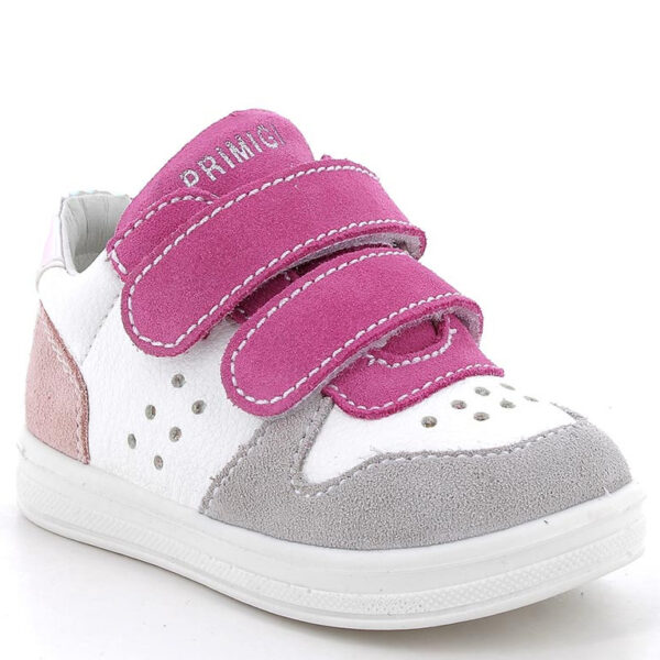 Buty PRIMIGI biało-różowe sneakersy dla dziewczynki