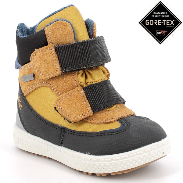 PRIMIGI żółto-czarne buty zimowe z membraną GoreTex