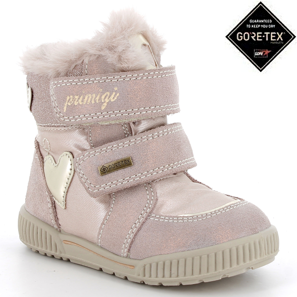 PRIMIGI złotoróżowe dziewczęce buty zimowe z membraną GoreTex