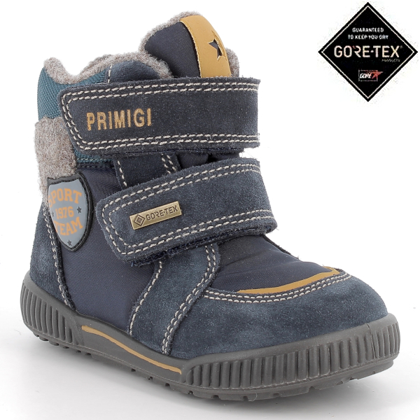 PRIMIGI granatowo-niebieskie buty zimowe z membraną GoreTex