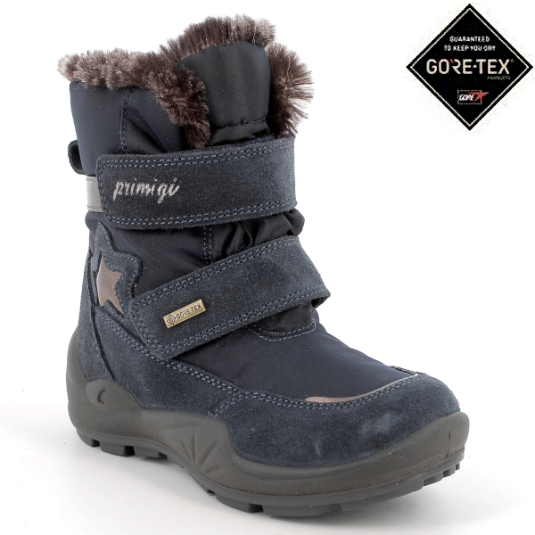 PRIMIGI granatowe dziewczęce buty zimowe z membraną GoreTex