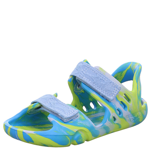 SUPERFIT piankowe sandałki do wody barefoot Splash-S Turkis/Hellgrun