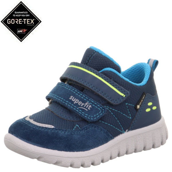 Superfit lekkie buty sportowe SPORT7 MINI Blau/Turkis z membraną GoreTex