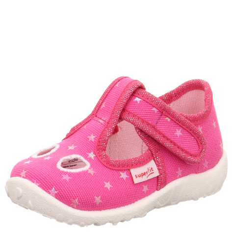 Kapcie Superfit dla dziewczynki SPOTTY Pink