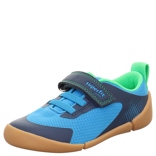 Superfit lekkie i elastyczne buty sportowe Barefoot Vento Blau/Hellgrun