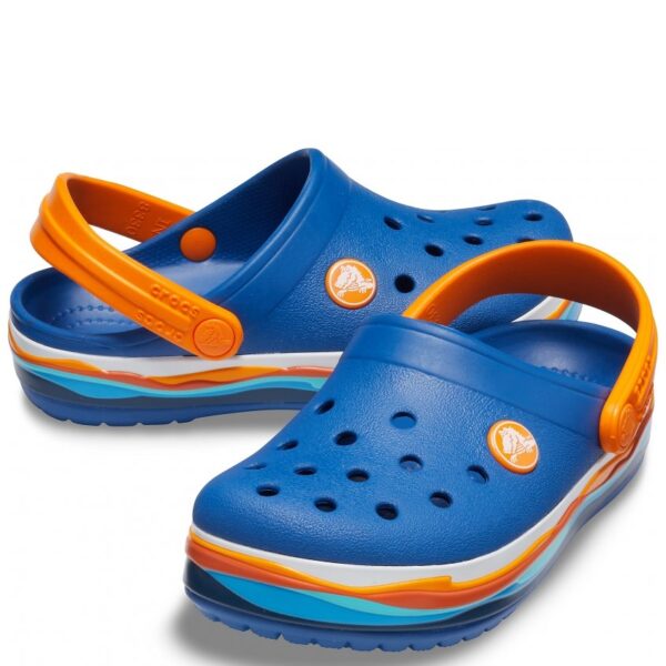 Kids Crocband Wavy Band Clog