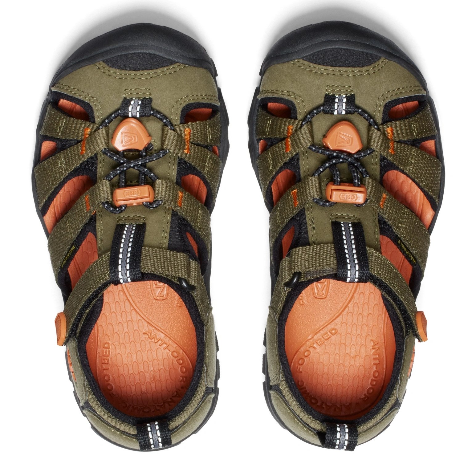 Sandały KEEN Seacamp II Dark Olive/Gold Flame - obrazek 3