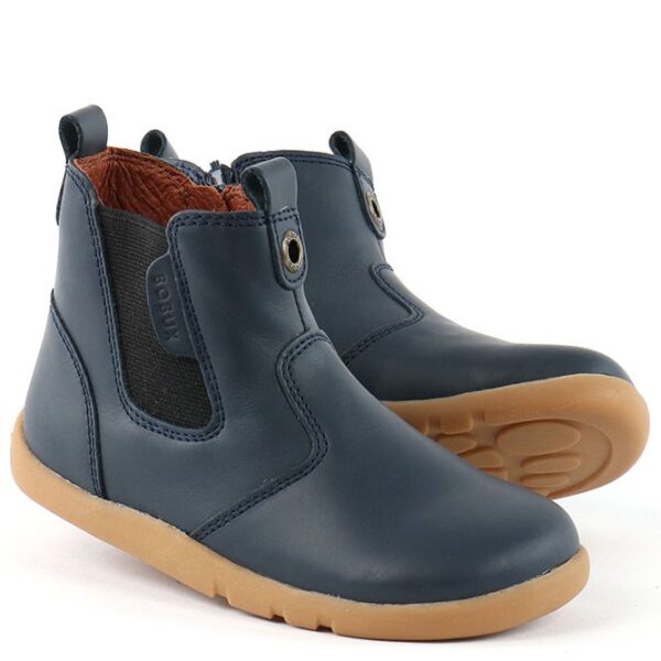 Bobux granatowe skórzane sztyblety I Walk Navy Outback Boot