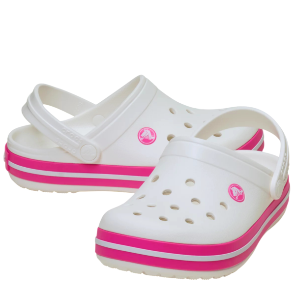 Klapki dziecięce Crocs Kids Crocband Clog White/Pink Crush