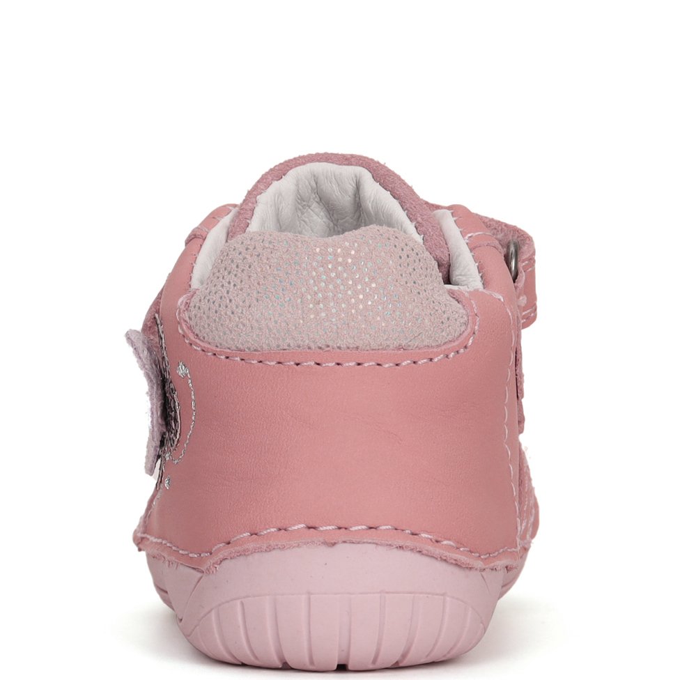 DD Step skórzane półbuty Barefoot z motylkiem - obrazek 4