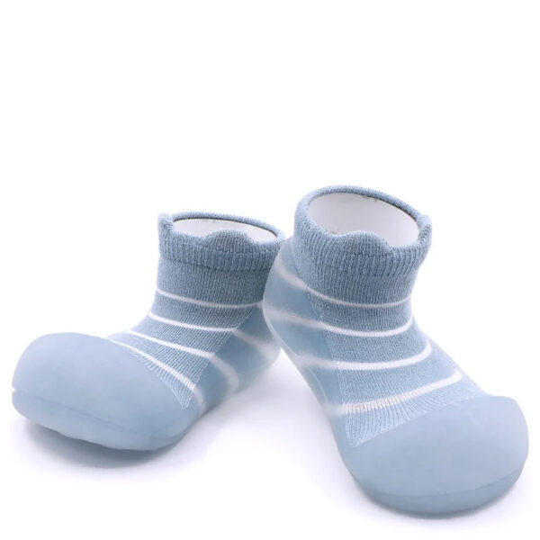 Buciki Attipas Bamboo See Through Bear Blue