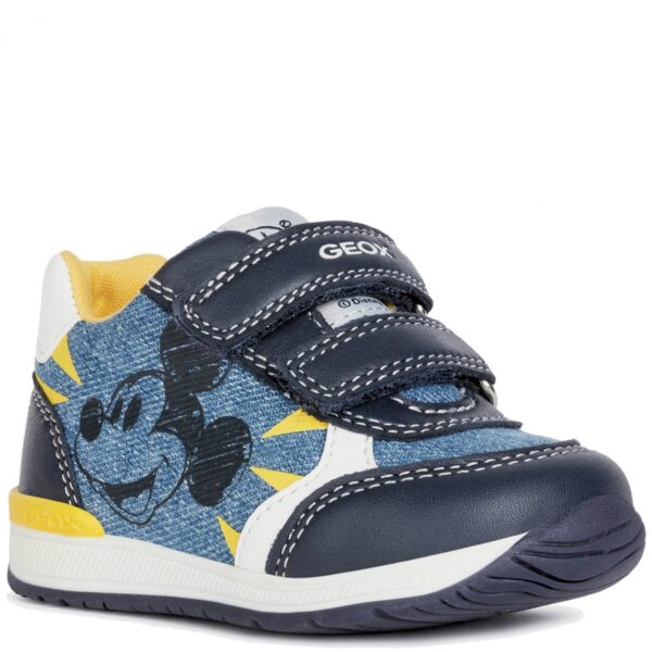 GEOX Sneakersy dziecięce B Rishon B. C Jeans Avio/Navy