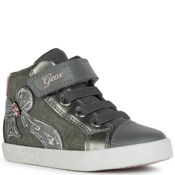 Geox jesienne dziewczęce trampki B Kilwi G. A DK Grey/Pink