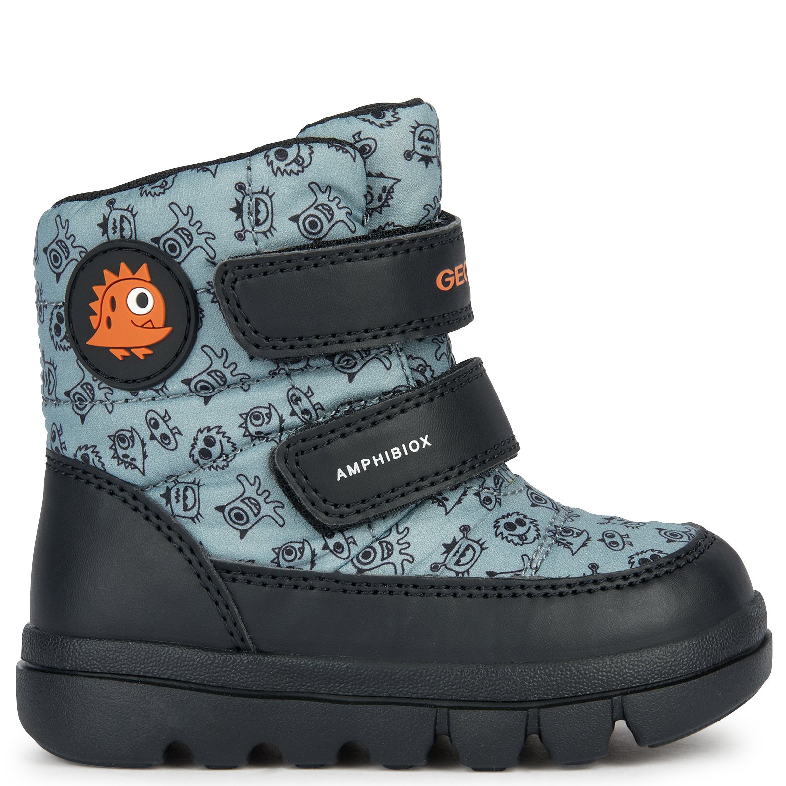 Śniegowce GEOX B Willaboom B. B ABX Sage/Orange - obrazek 4