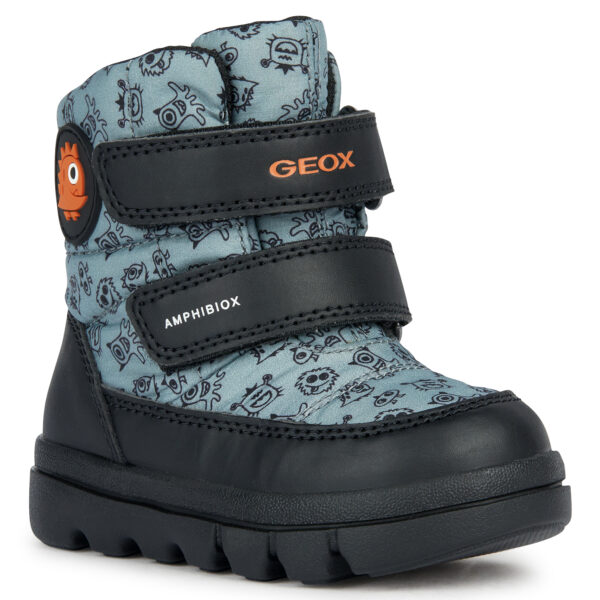Śniegowce GEOX B Willaboom B. B ABX Sage/Orange