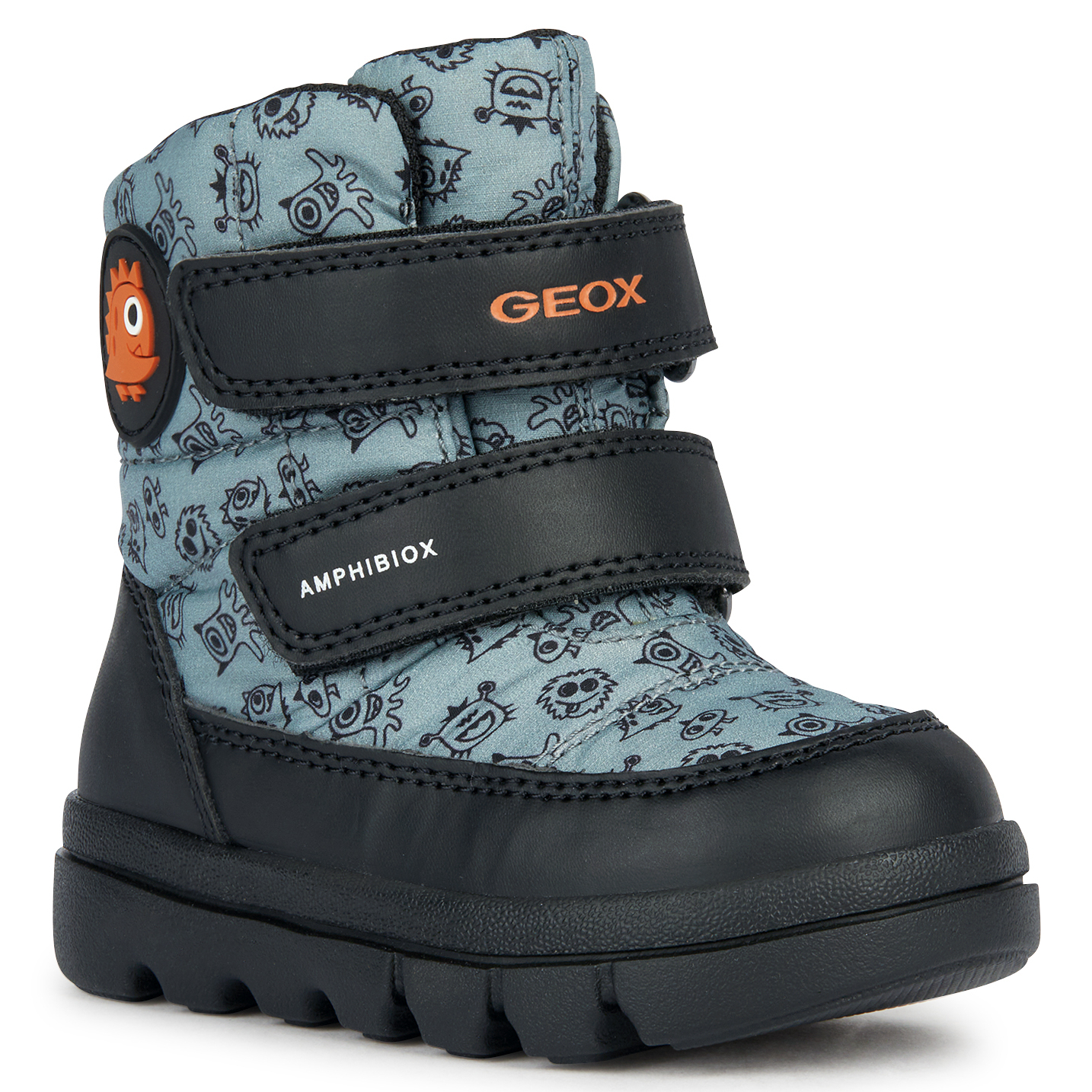 Śniegowce GEOX B Willaboom B. B ABX Sage/Orange