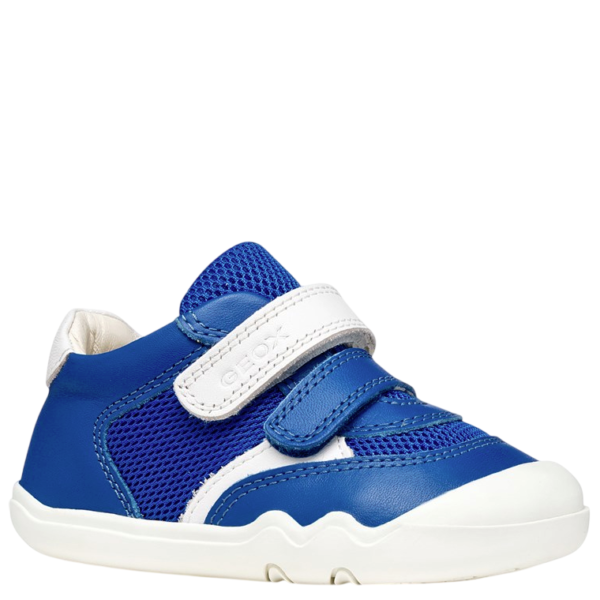 GEOX lekkie i elastyczne buty sportowe barefoot B Steppieup Royal/White