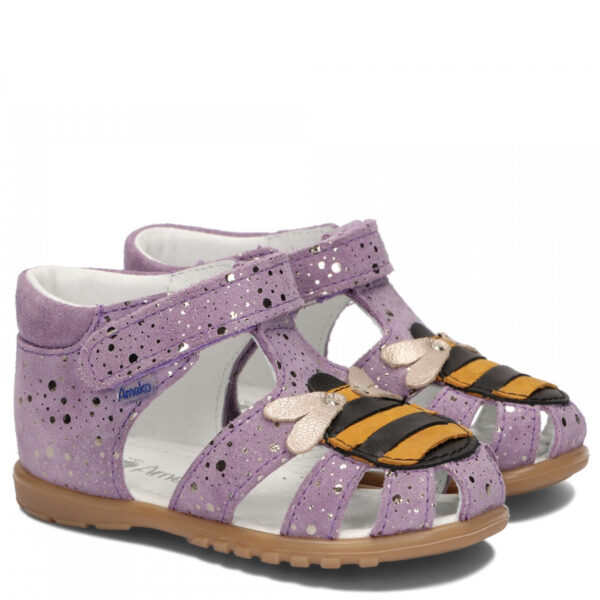 Sandałki Ameko Pierwsze Kroczki Bee Lilac