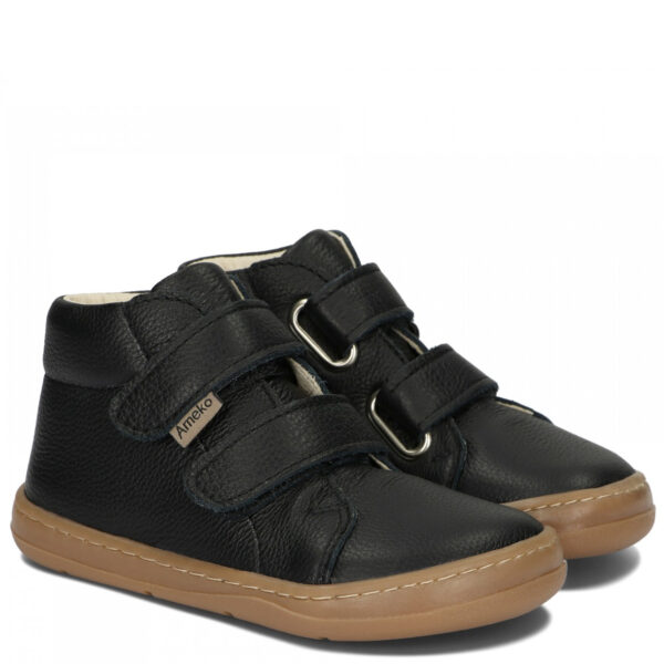 Buty Ameko Trzewiki skórzane Barefoot Dakota Black