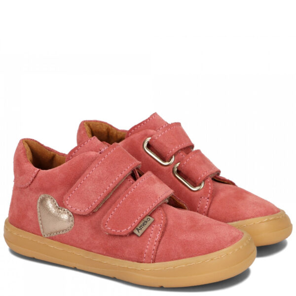 Buty Ameko barefoot Dash Hearts Coral